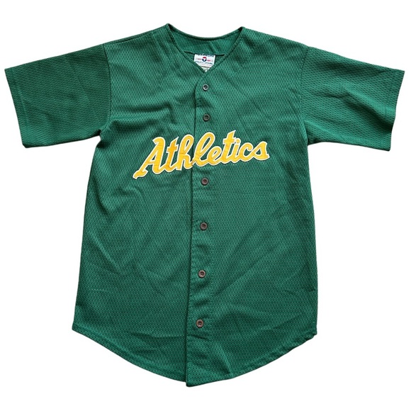 Teamwork Athletic Apparel Vintage Athletics Green Embroidered Jersey Size 38-40 - Picture 1 of 11